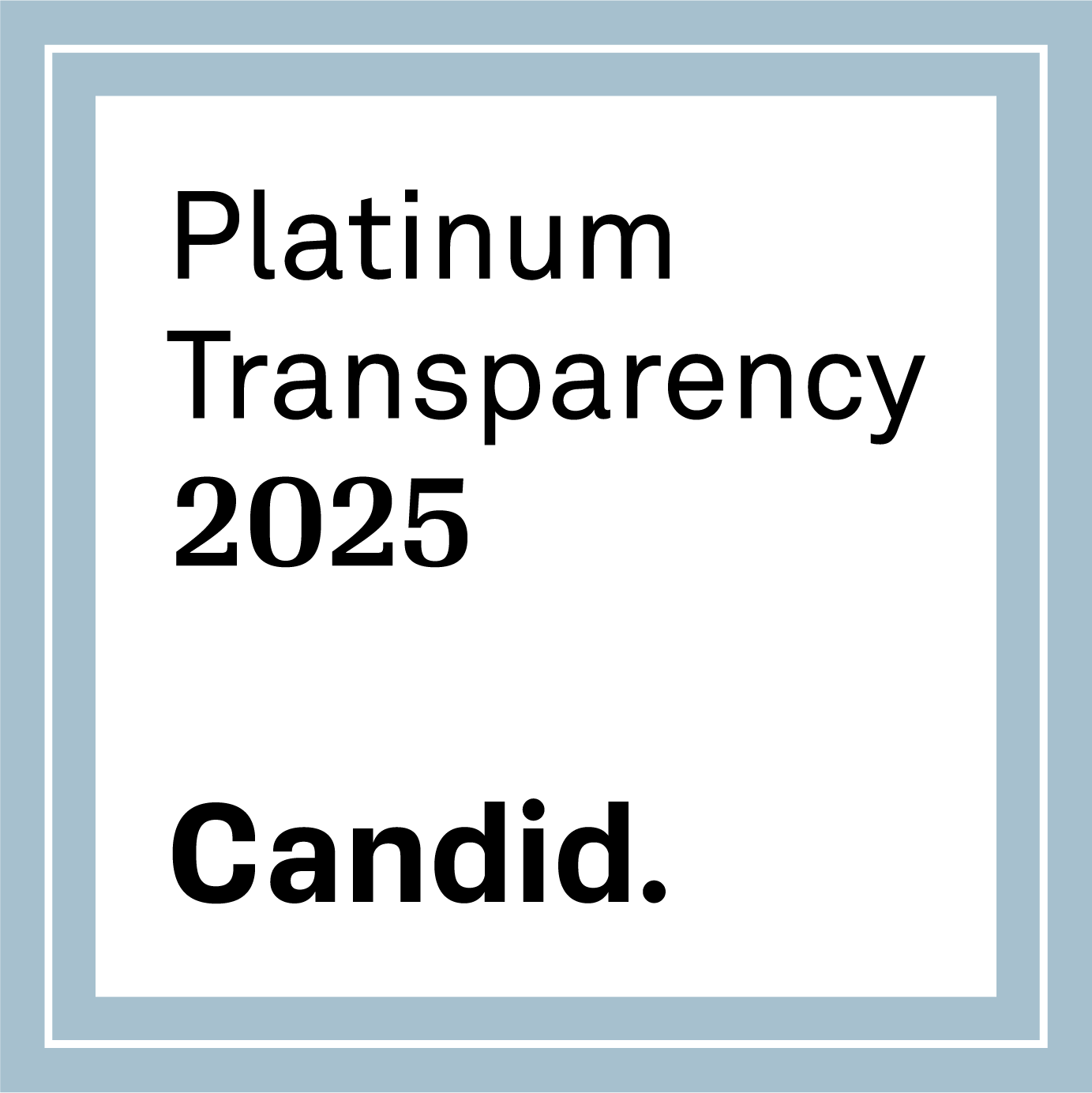 Platinum Transparency 2025 - Candid